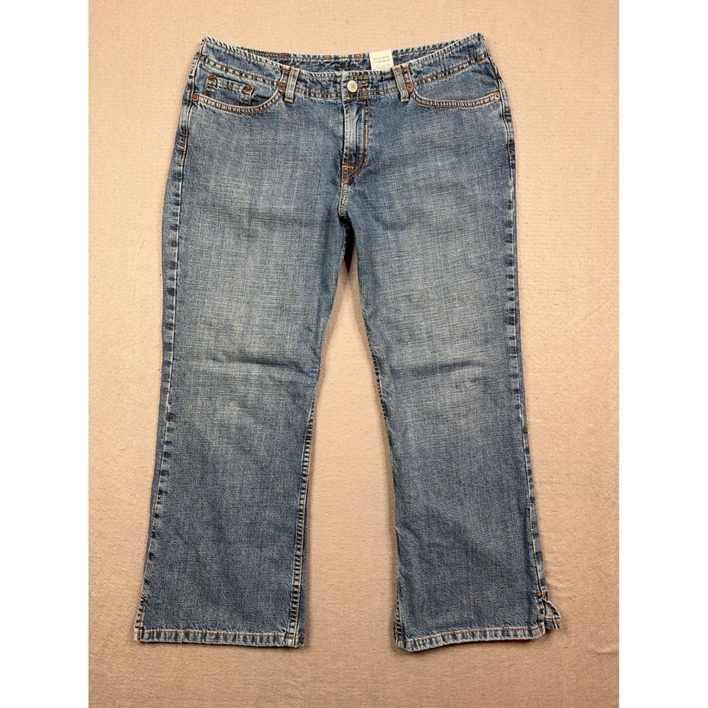 Lucky Brand Relay Crop Jeans Womens 12/31 Blue Medium Wash‎ Made in USA Cotton